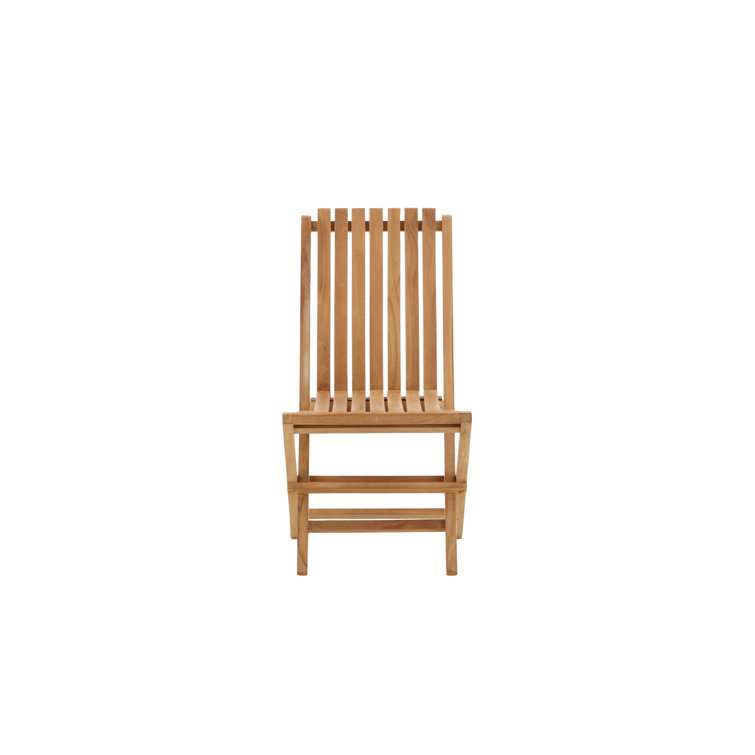 Ebern Designs Ghana Folding Chair Natural Teak Wayfair.co.uk